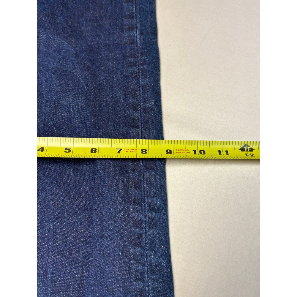 Levis 501 Original Fit Mens Dark Wash Straight‎ Leg Button Fly Jeans 38x32 - Picture 14 of 15
